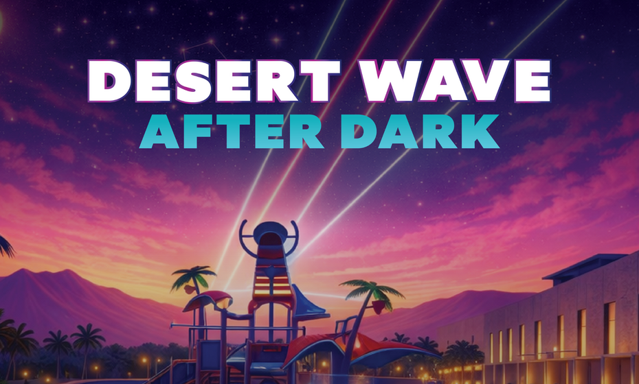 Desert Wave After Dark