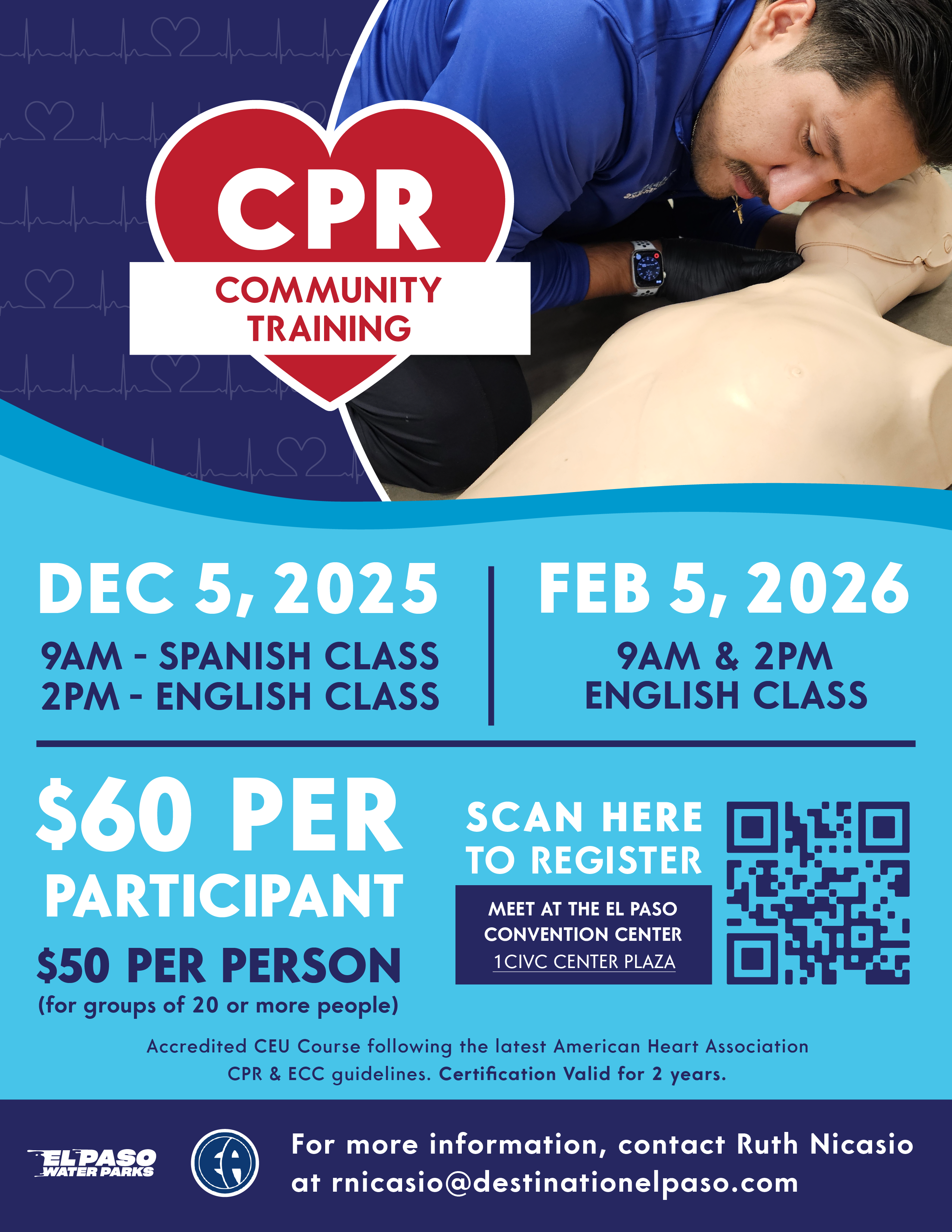Cpr Practice Water CPR Training - El Paso Water Parks
